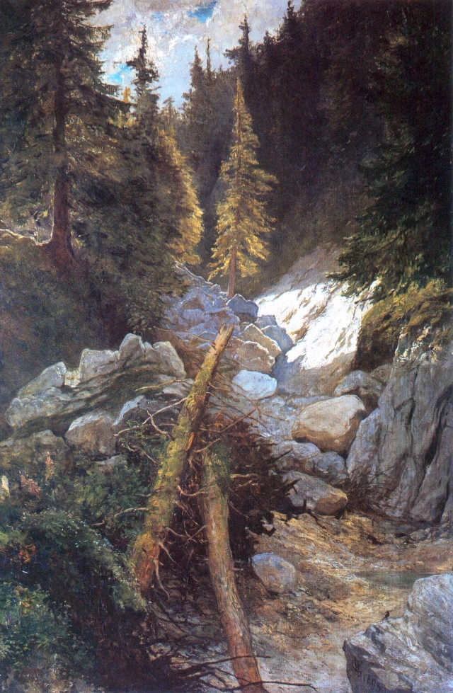 Un ruscello prosciugato nei Monti Tatra - Museo Nazionale di Varsavia